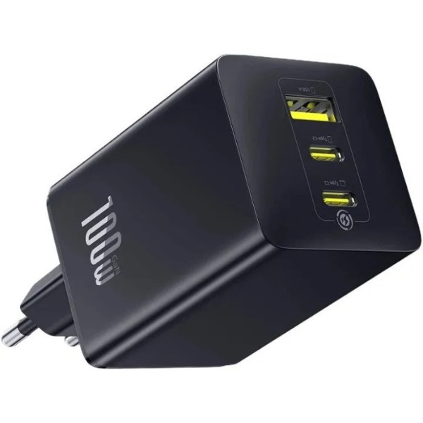 Фото - Сетевое зарядное устройство Baseus EnerFill 2C+U 100W Black (P10182102123-00)
